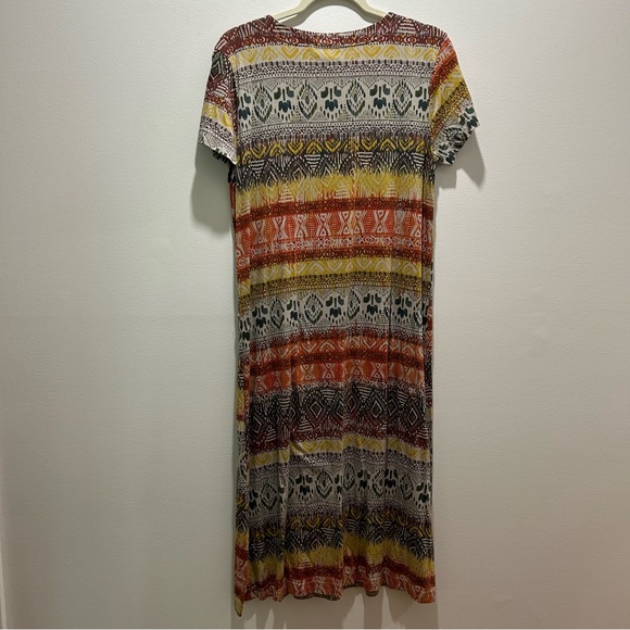 Prairie Cotton Dress Short Sleeve Jersey Cotton V-Neck - Small - Picture 2 of 7